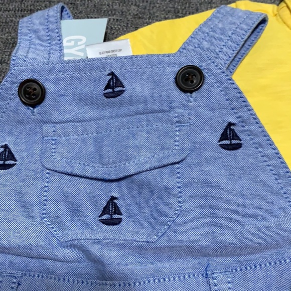 Gymboree 0-3 months set sailboat print - Picture 2 of 8